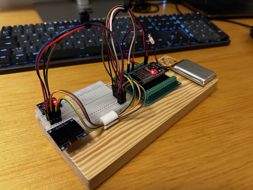 The finished Laundro-Metric hardware